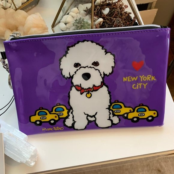 Mark Tetro Handbags - Mark Tetro NYC Bichon Zip Pouch